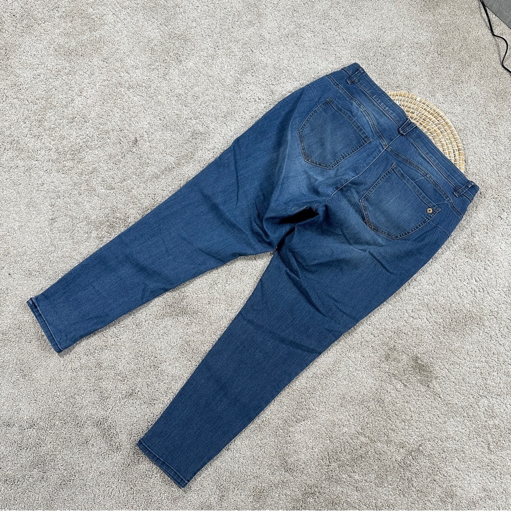 Democracy Women’s Ab Solution Booty Lift Blue Plus Jeggings Jeans Blue Denim 18W - Picture 6 of 15
